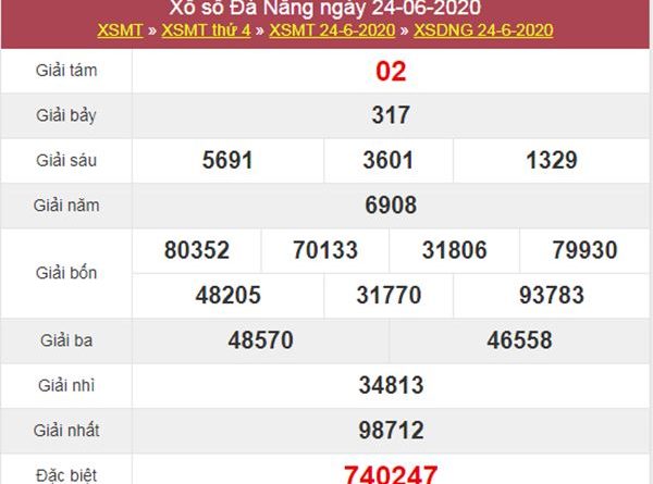 Thống kê KQXS Đà Nẵng 27/6/2020 cực chuẩn cùng cao thủ