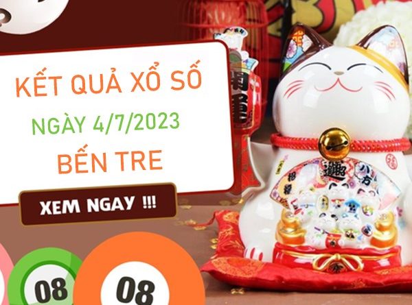 Thống kê XSBT 4/7/2023 chốt số tỷ lệ trúng cao thứ 3
