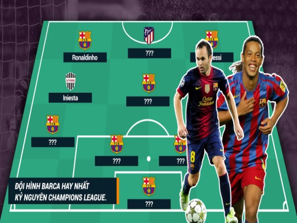 Đội hình Barca mạnh nhất mọi thời đại Đội hình Barca mạnh nhất mọi thời đại