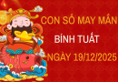 Con số may mắn tuổi Bính Tuất  theo tâm trạng ngày 19/12/2025