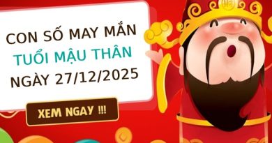 Tham khảo con số phú quý tuổi Mậu Thân ngày 27/12/2025
