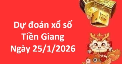 Dự đoán xổ số Tiền Giang ngày 25 tháng 1